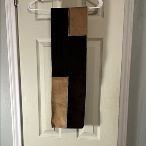 2/$12 3/$18 Preston & York suede Black Tan Scarf